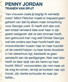 Bouquet 1469: Tranen van spijt / Penny Jordan - Afbeelding 2