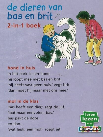 de dieren van bas en brit: 1. hond in huis; 2. mol in de klas / marian van gog (AVI M3 ; Harde kaft) - Afbeelding 2