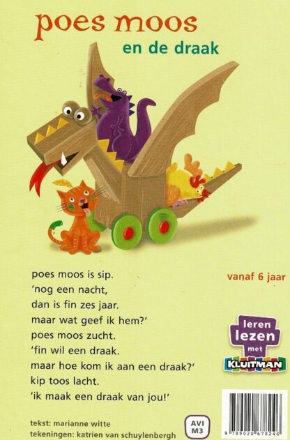 poes moos en de draak / marian witte (AVI M3 ; Harde kaft) - Afbeelding 2