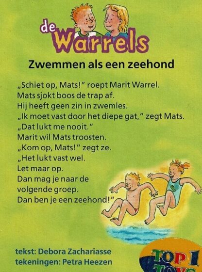 De Warrels: Zwemmen als een zeehond / Debora Zachariasse / (AVI E3; Harde kaft) - Afbeelding 2
