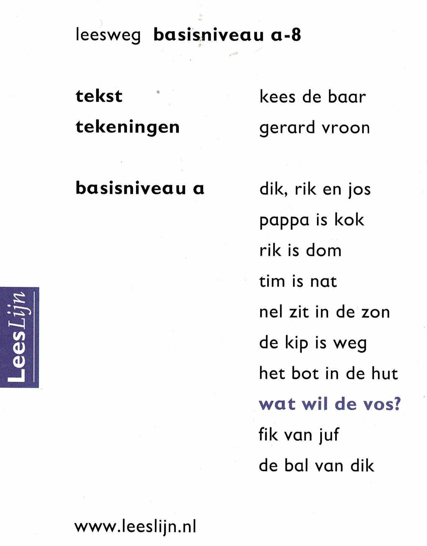 wat wil de vos? / Leeslijn (AVI M3; harde kaft) - Afbeelding 2