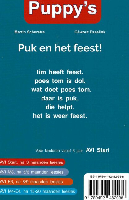Puk en het feest! / Martin Scherstra (AVI Start - M3; harde kaft) - Afbeelding 2