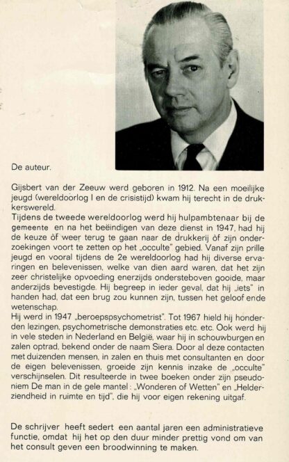 Helderziendheid in ruimte en tijd / G. van der Zeeuw (harde kaft) - Afbeelding 2