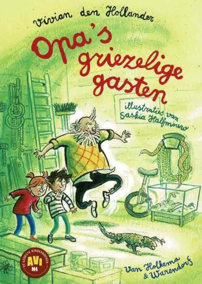 Opa's griezelige gasten / Vivian den Hollander (AVI M4; Harde kaft)