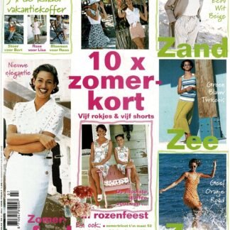 Knip Mode nr. 7 juli 1996 patroonbladen vastgeniet