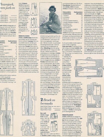 Knip Mode nr. 7 juli 1996 patroonbladen vastgeniet - Afbeelding 2