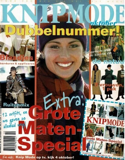 Knip Mode nr. 10 oktober 1997 patroonbladen vastgeniet