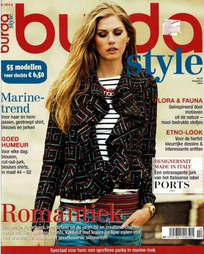 Burda Style 10/2014 patroonbladen zitten vastgeniet