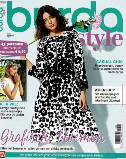 Burda Style 3/2018 patroonbladen zitten vastgeniet