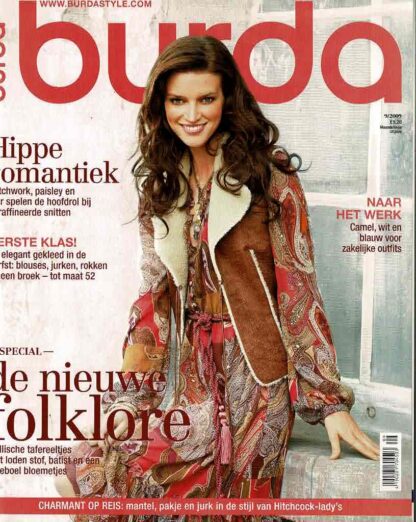 Burda 9/2009 patroonbladen zitten vastgeniet