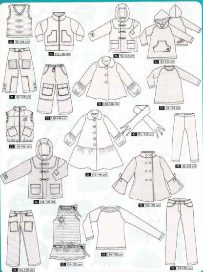 Ottobre kids fashion winter 6/2007 patroonbladen liggen er los in - Afbeelding 3