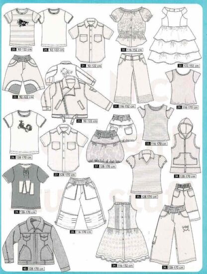 Ottobre kids fashion zomer 3/2007 patroonbladen liggen er los in - Afbeelding 3