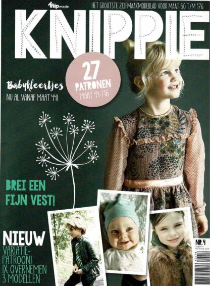Knippie nr. 4 2018 patroonbladen zitten vastgeniet