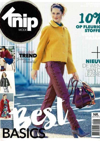 Knip Mode nr. 9 september 2016 Raderbladen zitten vastgeniet