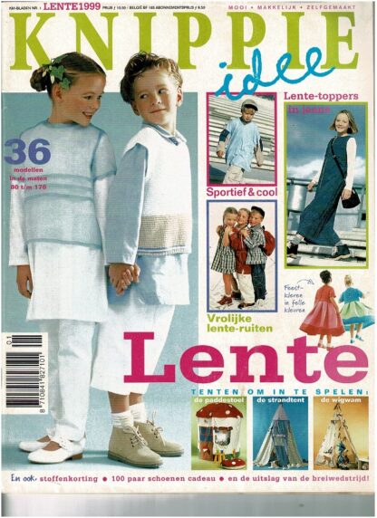 Knippie lente 1999 patroonbladen zitten vastgeniet