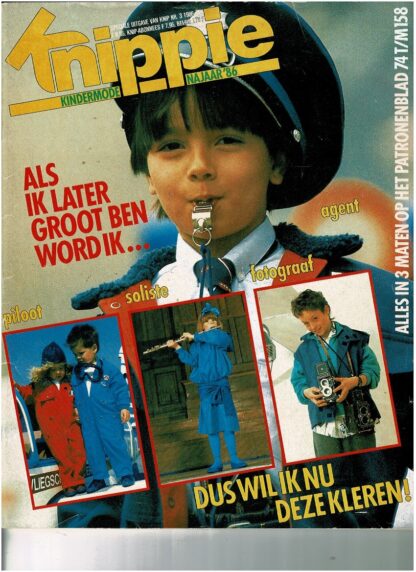 Knippie nr. 3 1986 patroonbladen zitten vastgeniet