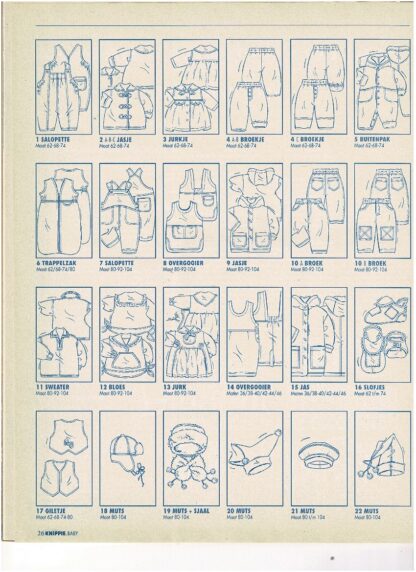 Knippie Baby nr. 2 winter 1996 patroonbladen zitten vastgeniet - Afbeelding 2