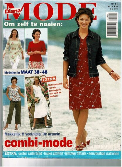 Diana Mode nr. 54 patroonbladen zitten vastgeniet