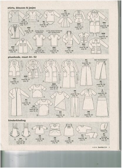 Burda Style 2/2016 patroonbladen zitten vastgeniet - Afbeelding 3