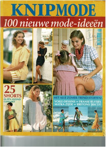 Knip Mode nr. 6 juni 1993 patroonbladen zitten vastgeniet