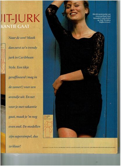 Knip Mode nr. 6 juni 1993 patroonbladen zitten vastgeniet - Afbeelding 3