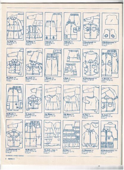 Knippie winter 2003 patroonbladen zitten vastgeniet - Afbeelding 2