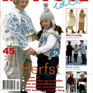 Knippie herfst 2002 patroonbladen zitten vastgeniet