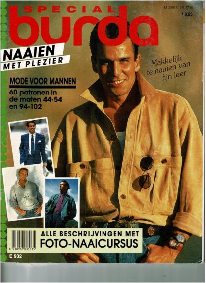 Burda Special mode voor mannen (E932) patroonbladen zitten er los in