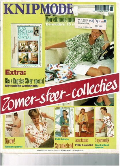 Knip Mode nr.5 mei 1995 patroonbladen zitten er los in