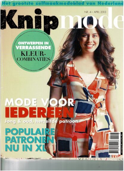Knip Mode nr. 4 april 2013 patroonbladen zitten er los in