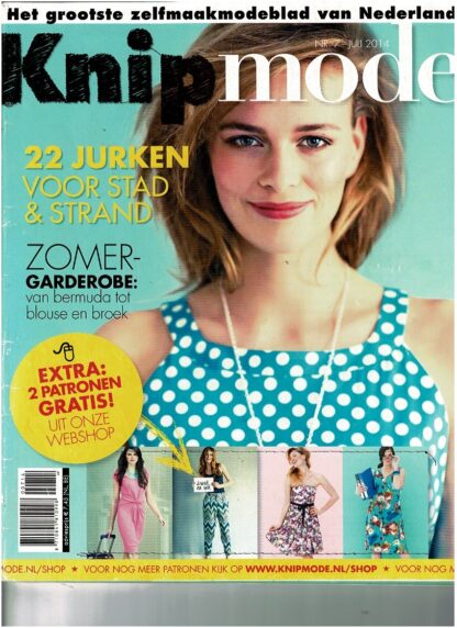 Knip Mode nr. 7 juli 2014 patroonbladen zitten er los in