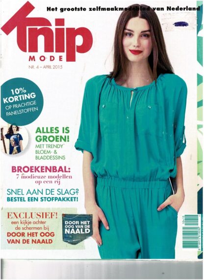 Knip Mode nr. 4 april 2015 patroonbladen zitten er los in