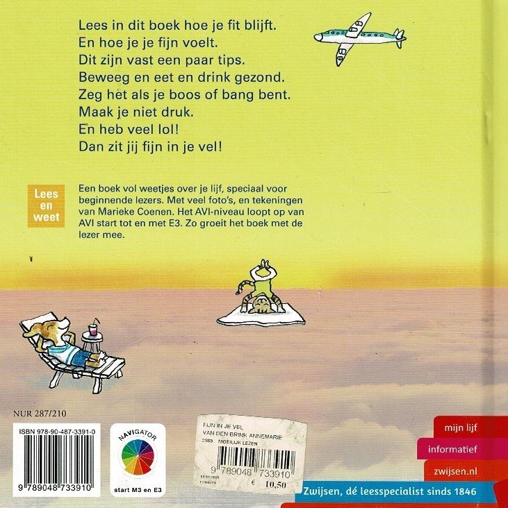 fijn in je vel / Annemarie van den Brink (AVI Start-M3-E3 ; harde kaft) - Afbeelding 2