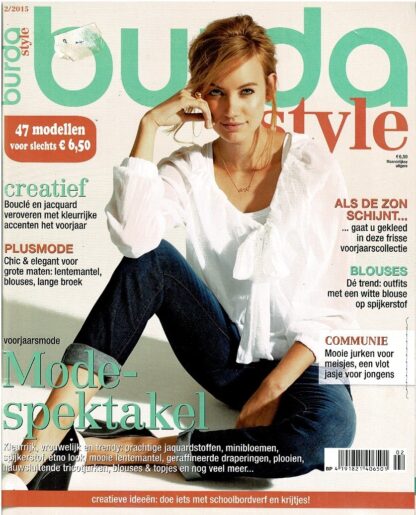 Burda Style 2/2015 Raderbladen zitten vastgeniet