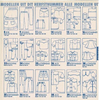 Knippie herfstmode 1993 de raderbladen zitten er los in - Afbeelding 3