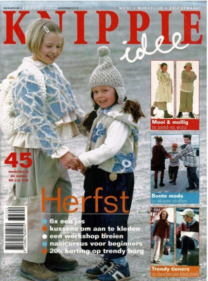 Knippie herfst 2002 de raderbladen zitten er los in