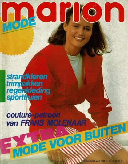 Marion mode nr. 4 april 1982 raderbladen zitten vastgeniet
