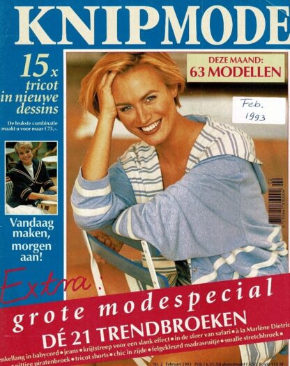 Knip februari 1993 (raderbladen zitten vastgeniet)