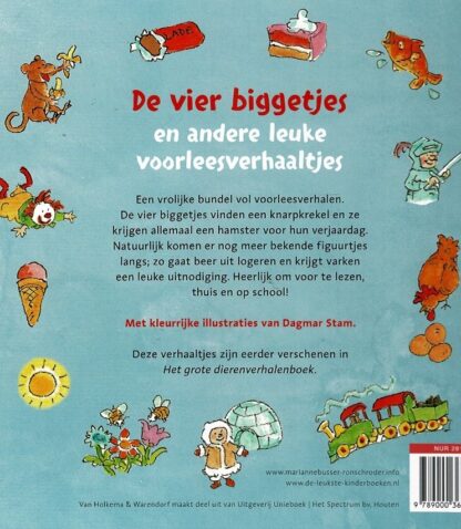 De vier biggetjes en andere leuke voorleesverhaaltjes / Marianne Busser (Harde kaft) - Afbeelding 2