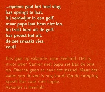 bas gaat naar zee / Vrouwke Klapwijk (AVI M3 ; Harde kaft) - Afbeelding 2