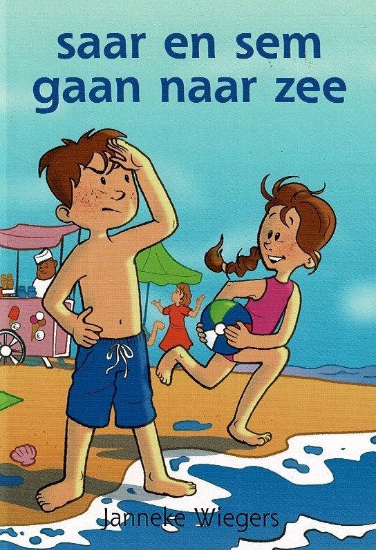 saar en sem gaan naar zee / Janneke Wiegers (AVI Start ; Harde kaft)