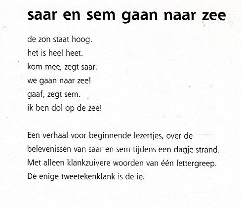saar en sem gaan naar zee / Janneke Wiegers (AVI Start ; Harde kaft) - Afbeelding 2
