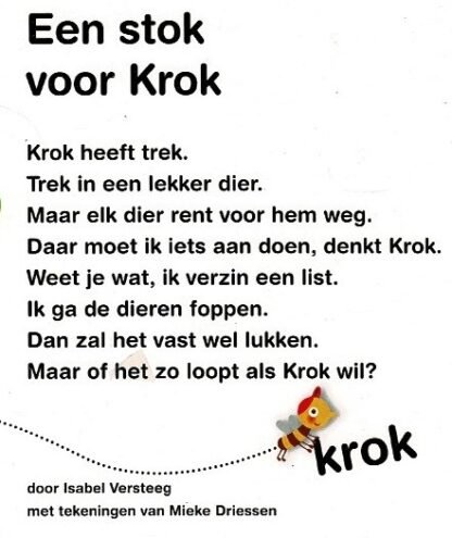 Een stok voor Krok / Isabel Versteeg (AVI E3 ; Harde kaft) - Afbeelding 2