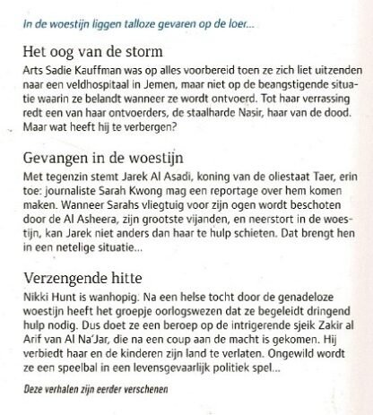 Black Rose Special 107: Het oog van de storm / Dana Marton ; Gevangen in de woestijn / Donna Young ; Verzengende hitte / Loreth Anne White - Afbeelding 2