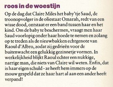 Bouquet 890: Roos in de woestijn / Penny Jordan - Afbeelding 2