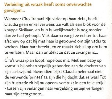 Bouquet 4225: Zwanger van de Siciliaanse tycoon / Michelle Smart - Afbeelding 2