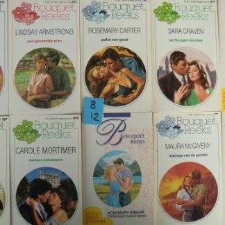 Aanbieding Bouquet Reeks B12: 10 boeken voor € 5,- (Het zijn de oudere nummers. De boeken zijn in goede staat)