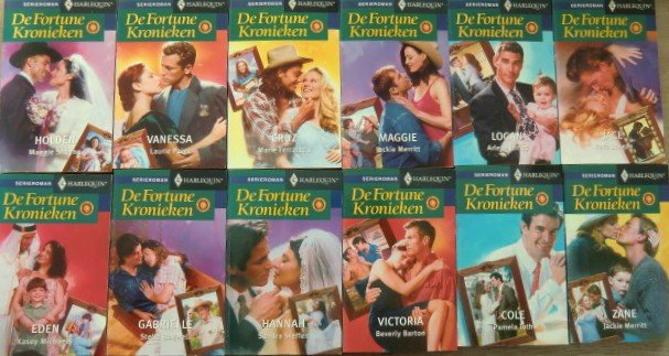 De Fortune Kronieken: 12 delen: Holden, Vanessa, Cruz, Maggie, Logan, Jace, Eden, Gabrielle, Hannah, Victoria, Cole, Zane (zeer goede staat)
