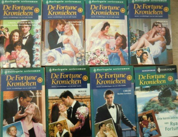 De Fortune Kronieken (8 boeken): 1: Chase, Ryder & Hunter - 2: Mackenzie - 3: Garrett - 4: Angelica - 5: Jack - 6: Mollie - 7: Cloe - 13: Drie kerstcadeaus van Ran Fortune