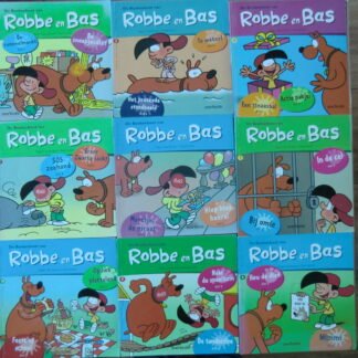 De boekenboot van Robbe en Bas / Stripverhalen nr 1, 3 t/m 10 (9 boeken , zachte kaft AVI 3-5)